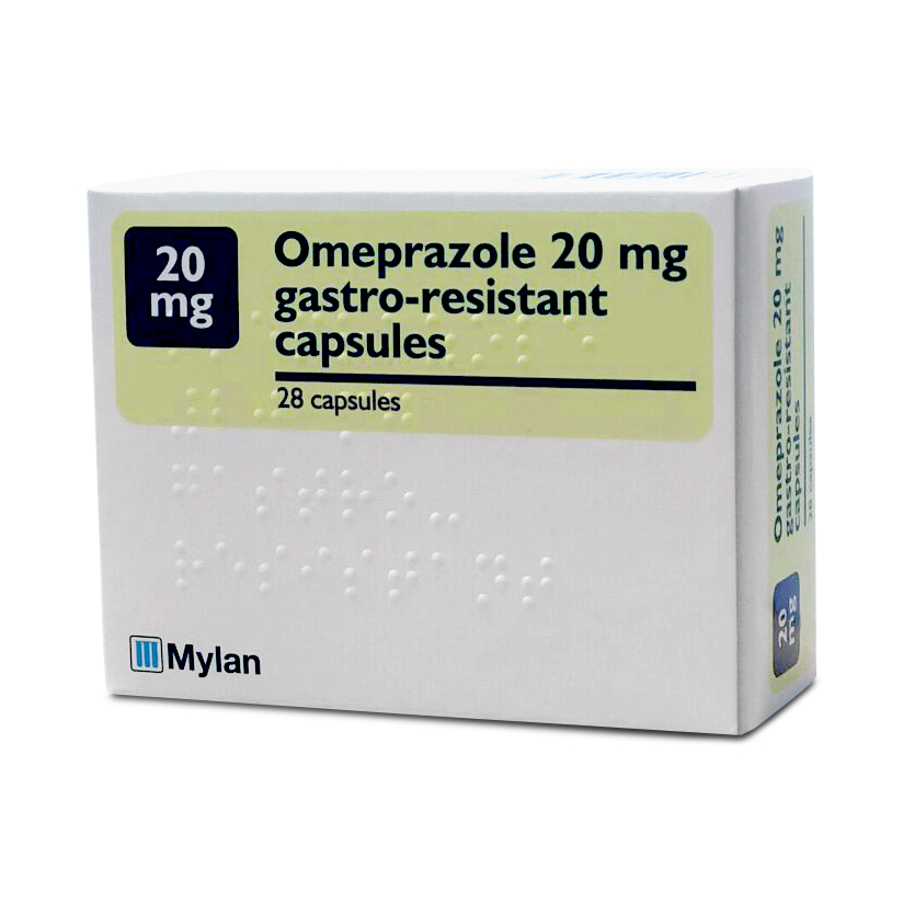 Omeprazole 20mg 28 capsules MYLAN